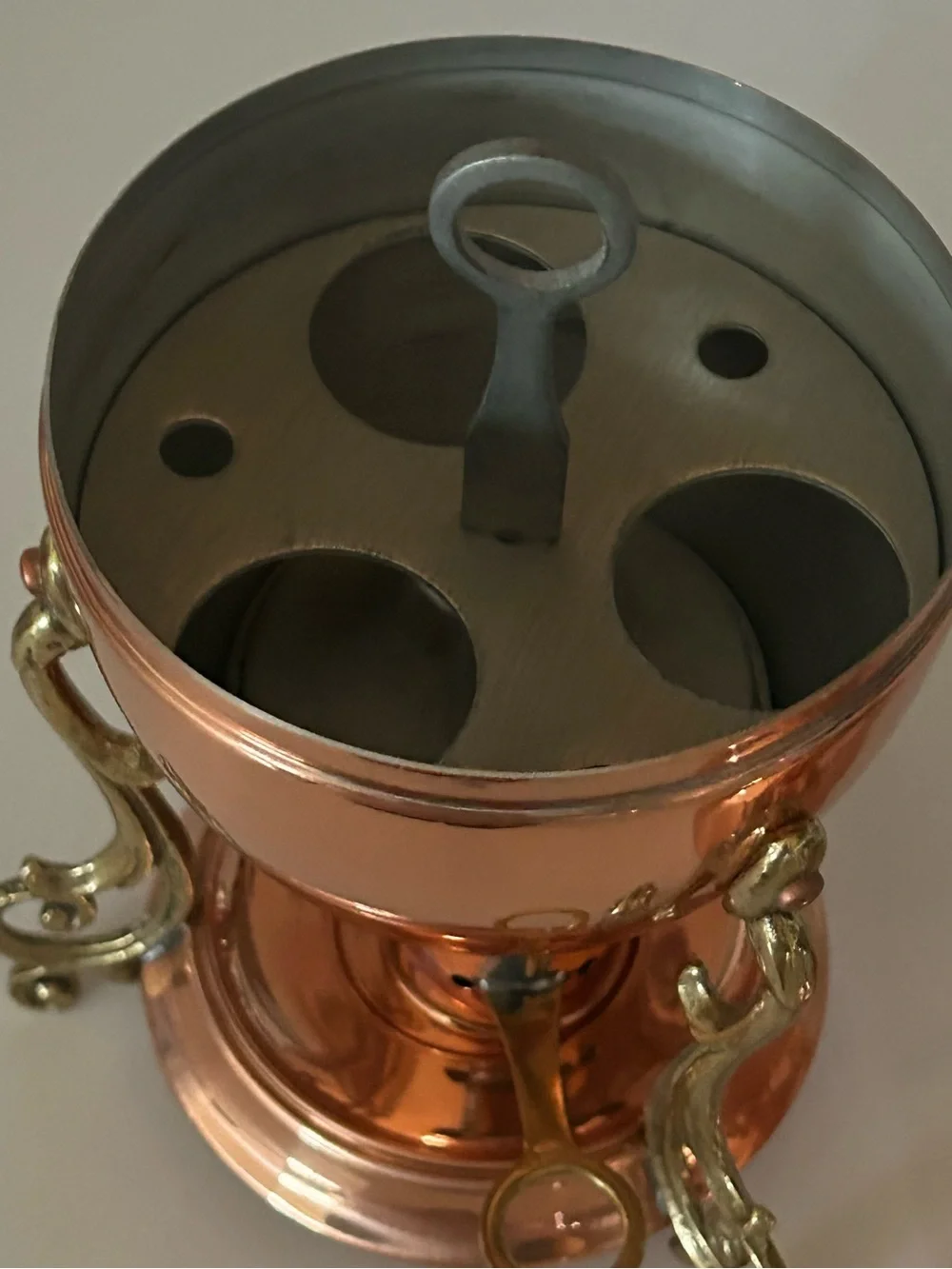 Sur La Table Copper 3 Egg Serving Bowl Holder